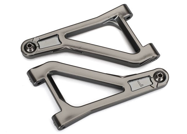 Traxxas 8531X Suspension arms upper (left & right) (satin black chrome-plated)