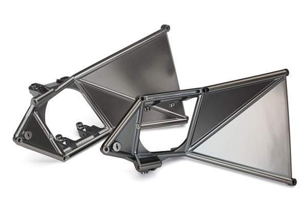Traxxas 8534X Mounts suspension arm upper (front) (left & right) (satin black chrome-plated)