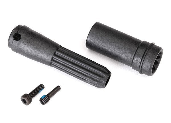 Traxxas 8556 - Driveshafts center front/ 4mm screw pin (1)/ 3x10 CS (1)