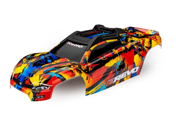 Traxxas 8612 Body E-Revo Solar Flare (painted decals applied)