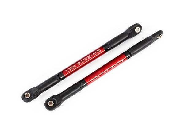 Traxxas 8619R - Push rods red-anodized aluminum (2)