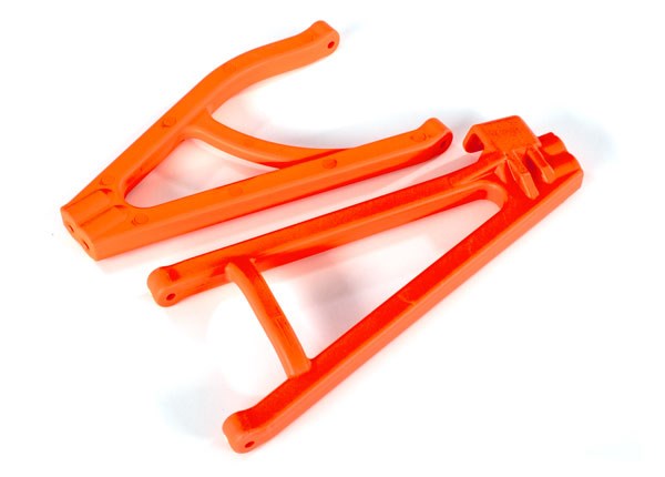 Traxxas 8633T Suspension arms orange rear (right) heavy duty adjustable wheelbase (upper (1)/ lower (1))