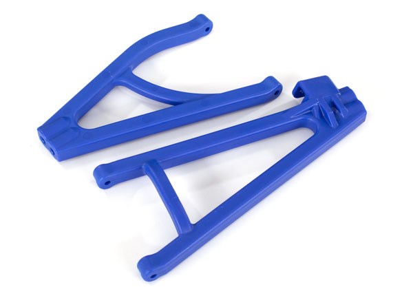 Traxxas 8633X Suspension arms blue rear (right) heavy duty adjustable wheelbase (upper (1)/ lower (1))