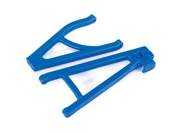 Traxxas 8634X Suspension arms blue rear (left) heavy duty adjustable wheelbase (upper (1)/ lower (1))