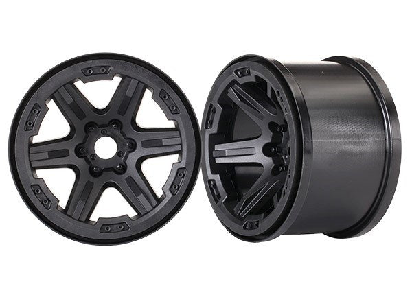 Traxxas 8671 - Wheels 3.8' (Black) (2) (17Mm Splined)