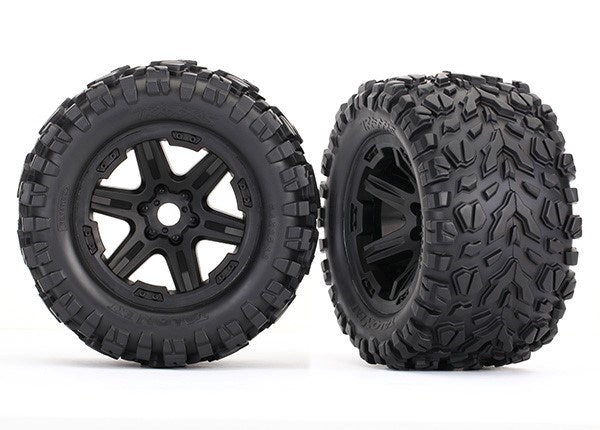 Traxxas 8672 - Black Wheels Talon Ext Tires (2)