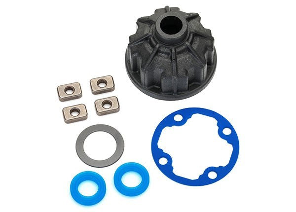 Traxxas 8681 - Carrier differential (heavy duty)/ x-ring gaskets (2)/ ring gear gasket/ spacers (4)/ 12.2x18x0.5 PTFE-coated washer (1)