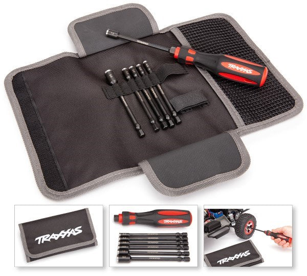 Traxxas 8719 Speed Bit Master Set Nut Driver 6 pcs Includes Handle and Travel Pouch