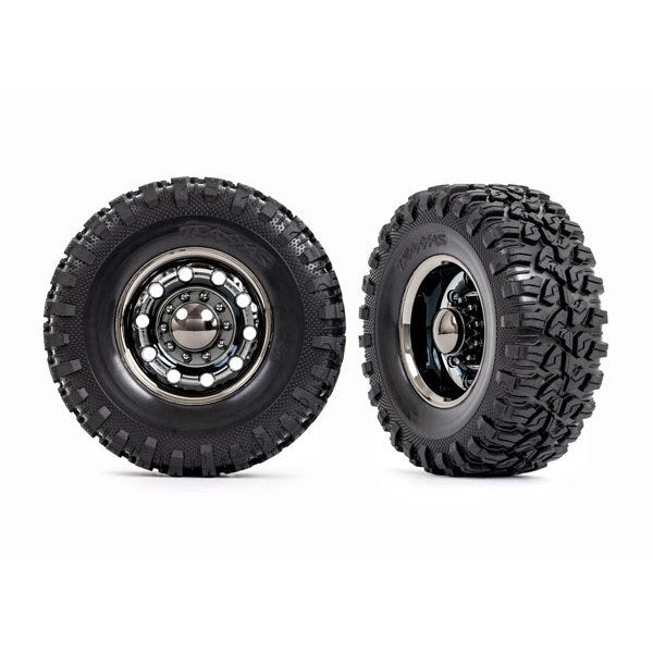 Traxxas 8854X TRX-6 2.2" wheels Canyon RT 4.6x2.2" tires (rear) (2)