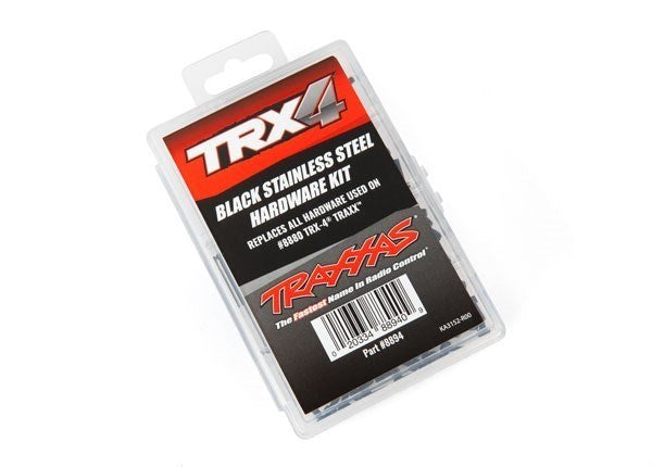 Traxxas 8894 - Hardware kit black stainless steel TRX-4