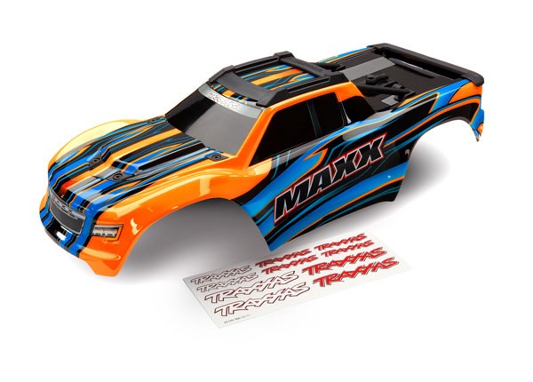 Traxxas 8911T Body Maxx orange (painted)/ decal sheet