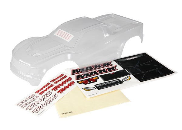 Traxxas 8911 Body Maxx (clear requires painting)/ window masks/ decal sheet