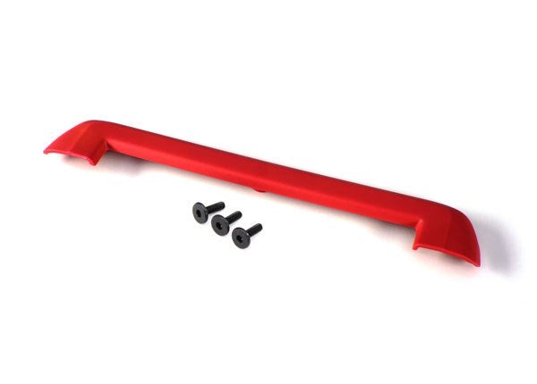 Traxxas 8912R - Tailgate protector red/ 3x10mm flat-head screw (3)