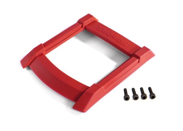 Traxxas 8917R - Skid plate roof (body) (red)/ 3x10mm CS (4)