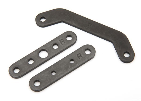 Traxxas 8927 Bulkhead tie bar rear upper (1)/ lower front (1)/ lower rear (1) (steel)