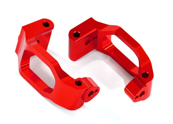 Traxxas 8932R Caster blocks (c-hubs) red-anodized aluminum