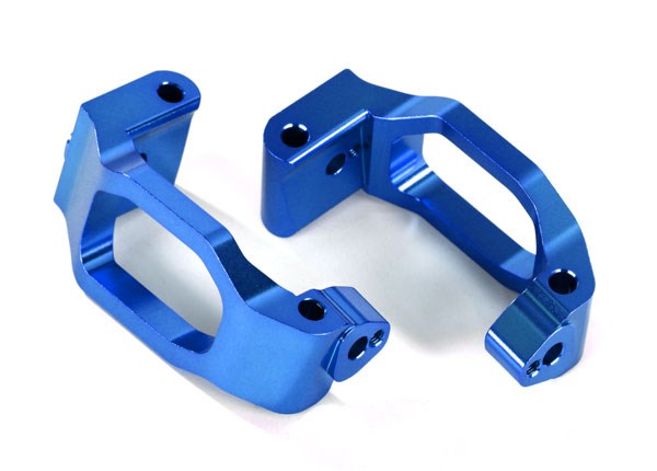 Traxxas 8932X Caster blocks (c-hubs) blue-anodized aluminum