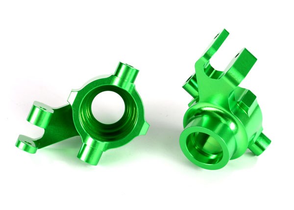 Traxxas 8937G Steering blocks 6061-T6 aluminum (green-anodized) left & right