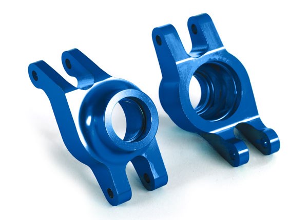 Traxxas 8952X Carriers stub axle (blue-anodized 6061-T6 aluminum) (rear) (2)