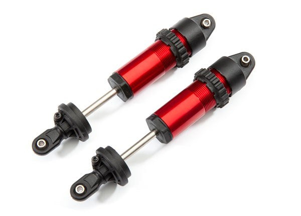 Traxxas 8961R Shocks GT-Maxx aluminum (red-anodized) (fully assembled w/o springs) (2)