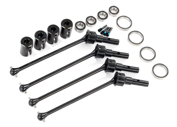 Traxxas 8996X - Driveshafts steel constant-velocity (assembled) front or rear (4)