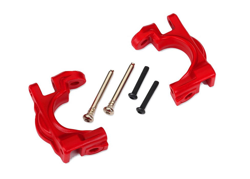 Traxxas 9032R Caster blocks (c-hubs) extreme heavy duty red