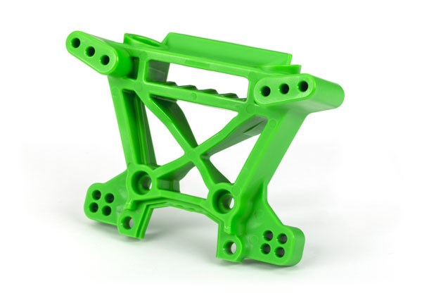 Traxxas 9038G Shock tower front extreme heavy duty green (for use with #9080 upgrade kit)