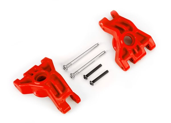 Traxxas 9050R Carriers stub axle rear extreme heavy duty red
