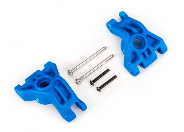 Traxxas 9050X Carriers stub axle rear extreme heavy duty blue