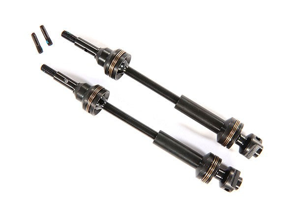 Traxxas 9051X Driveshafts front steel-spline constant-velocity (complete assembly) (2)