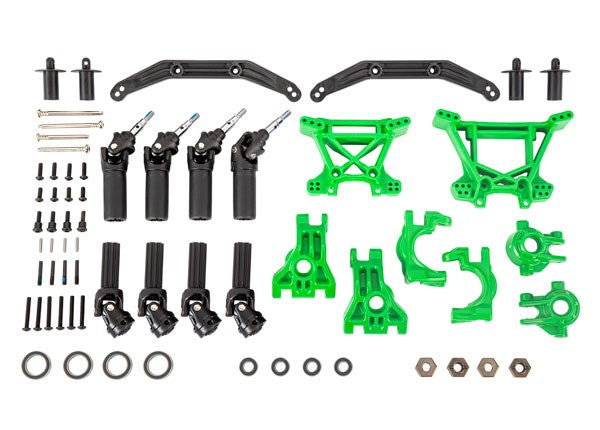 Traxxas 9080G Outer Driveline & Suspension Upgrade Kit extreme heavy duty green