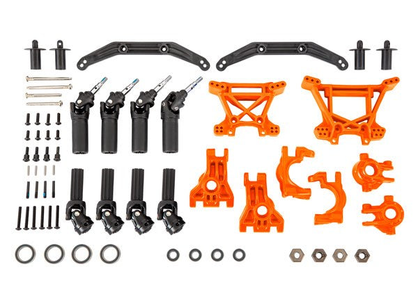 Traxxas 9080T Outer Driveline & Suspension Upgrade Kit extreme heavy duty orange