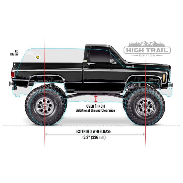 Traxxas 92056-4 - TRX-4 Chevrolet K10 High Trail Edition: 4WD 1/10 Scale and Trail Crawler