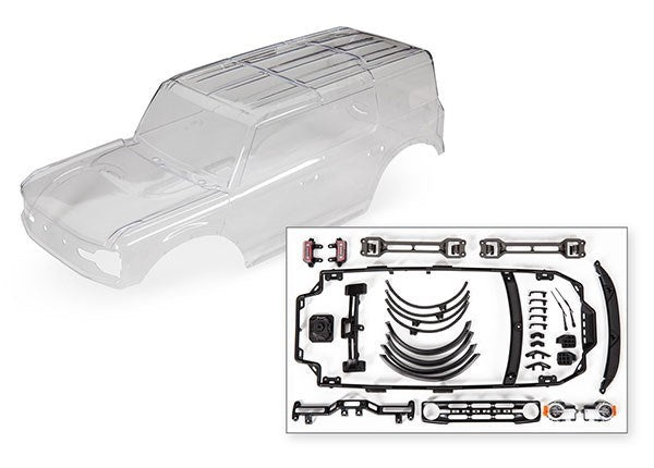 Traxxas 9211 Body Ford Bronco (2021) (Clear Requires Painting)/ Decals/ Window Masks