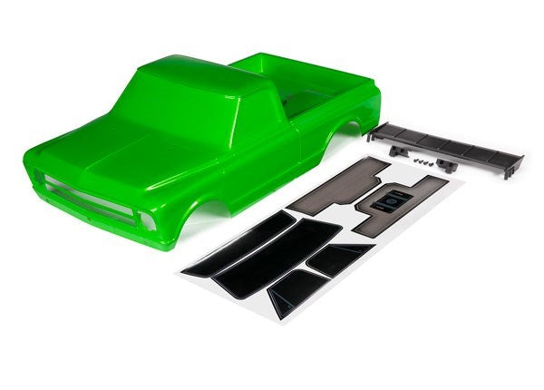 Traxxas 9411G - Body Chevrolet C10 (Green)  (Includes Wing And Decals)