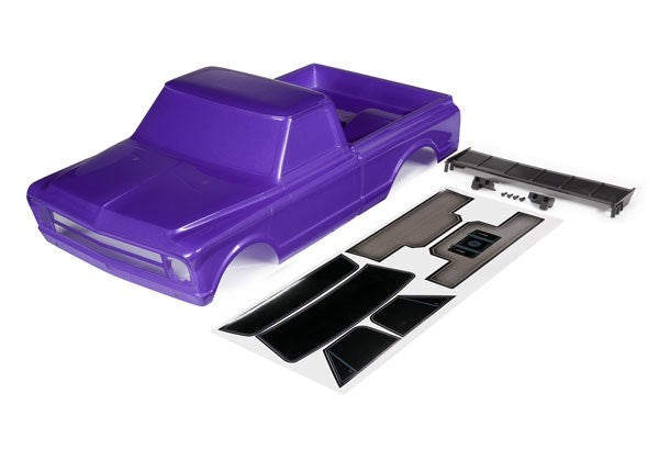 Traxxas 9411P - Body Chevrolet C10 (Purple) (Includes Wing And Decals)