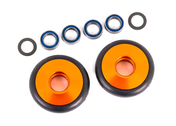 Traxxas 9461A Wheels wheelie bar 6061-T6 aluminum (orange-anodized)