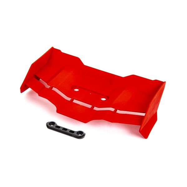 Traxxas 9517R Wing/ wing washer (red)