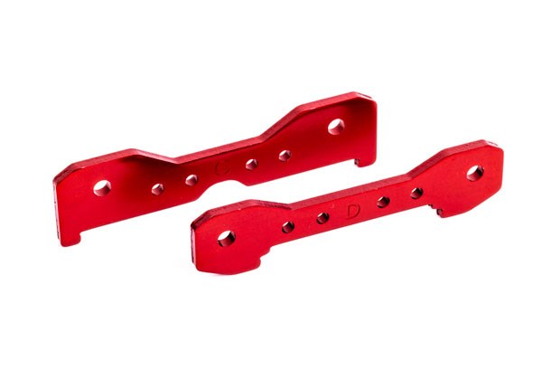 Traxxas 9528R Tie bars rear 6061-T6 aluminum (red-anodized)