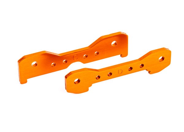 Traxxas 9528T Tie bars rear 6061-T6 aluminum (orange-anodized)