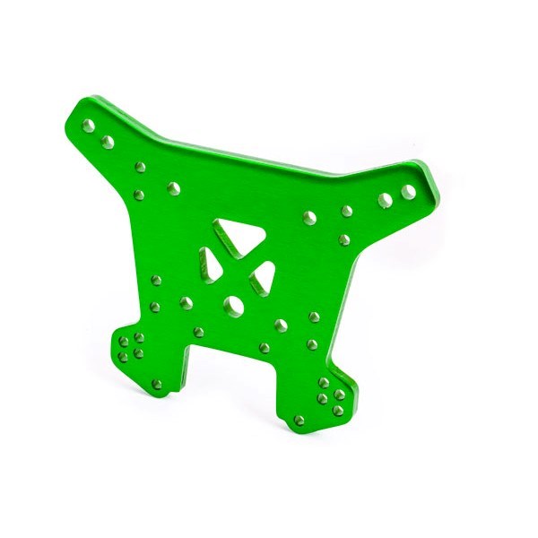 Traxxas 9538G Shock tower rear  aluminum green-anodized