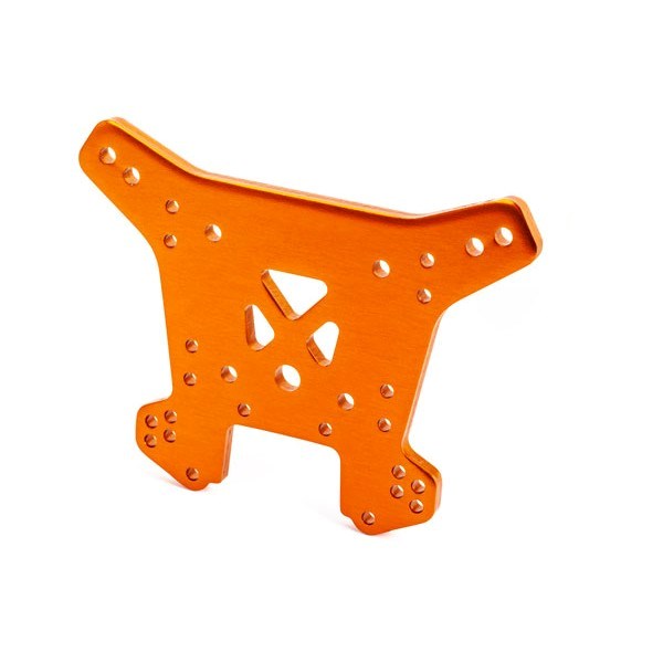 Traxxas 9538T Shock tower rear aluminum orange-anodized