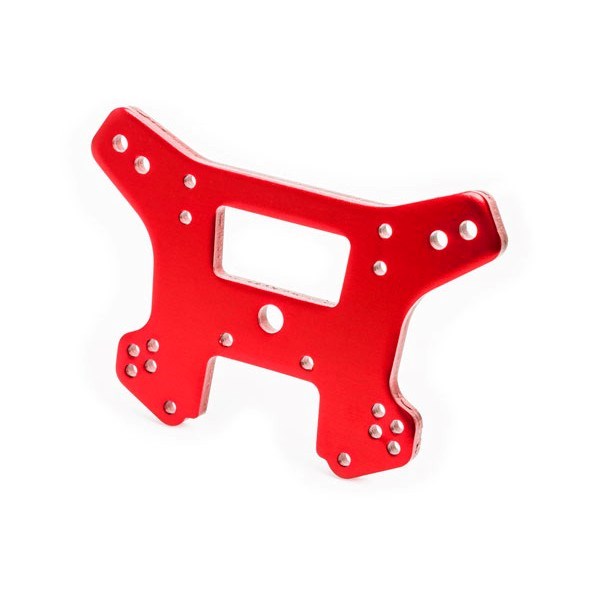Traxxas 9539R Shock tower front aluminum red-anodized