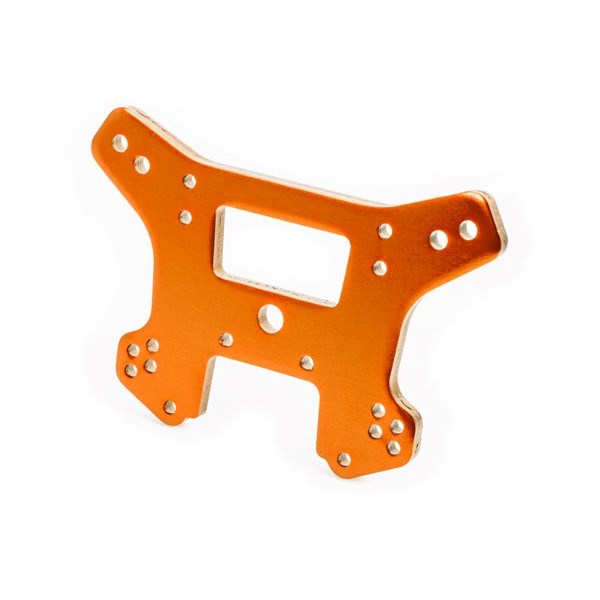 Traxxas 9539T Shock tower front aluminum orange-anodized