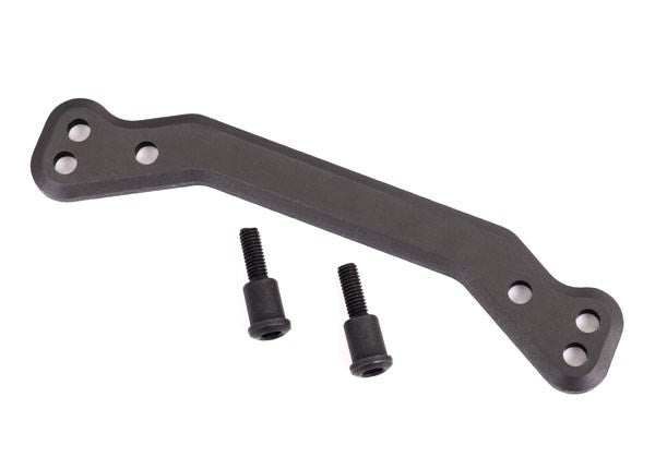 Traxxas 9546A Draglink steering 6061-T6 aluminum (dark titanium-anodized)/ 3x14mm SS (2)