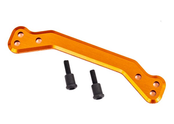 Traxxas 9546T Draglink steering 6061-T6 aluminum (orange-anodized)/ 3x14mm SS (2)