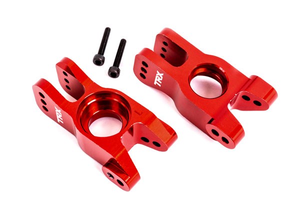 Traxxas 9552R Carriers stub axle 6061-T6 aluminum (red-anodized)