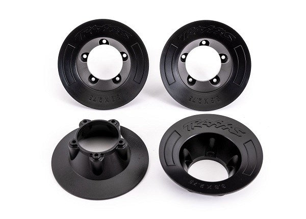 Traxxas 9569 Wheel covers black (4) (fits #9572 wheels)