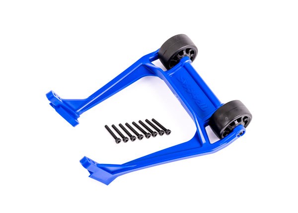 Traxxas 9576X Wheelie bar blue (assembled)/ 3x20 CS (8)