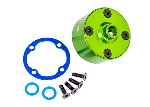 Traxxas 9581G Carrier differential (aluminum green-anodized)